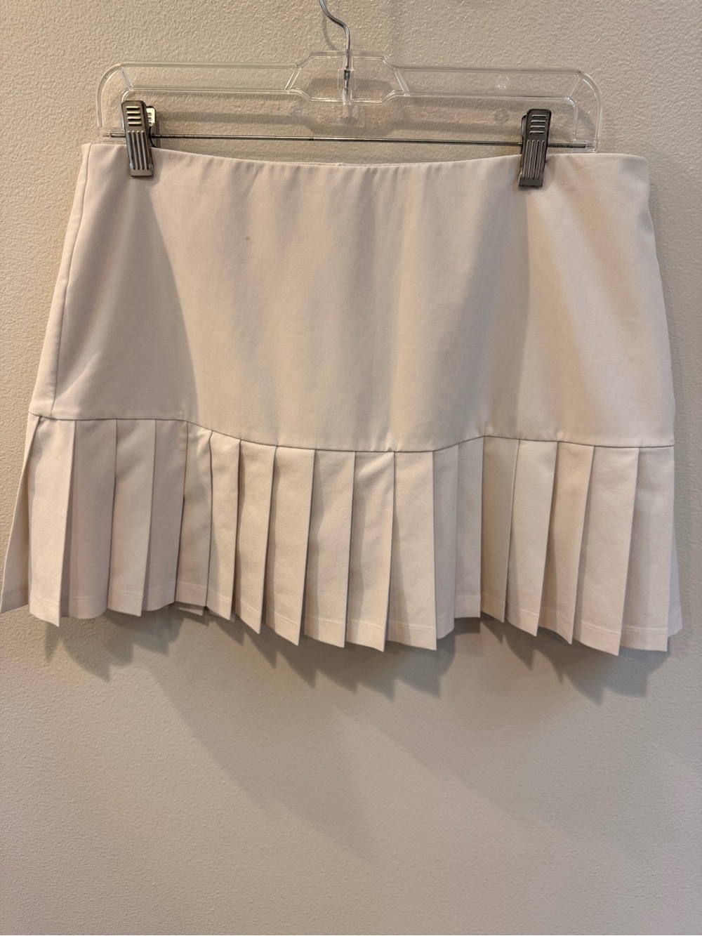Tory Burch Sport White Pleated Mini Skort
